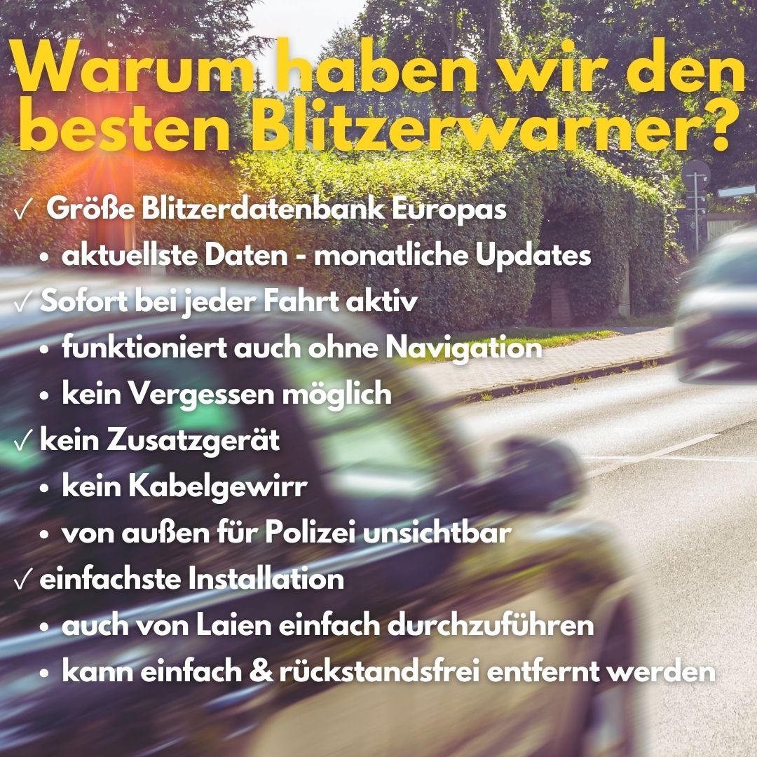 Warum haben wir den besten Blitzerwarner